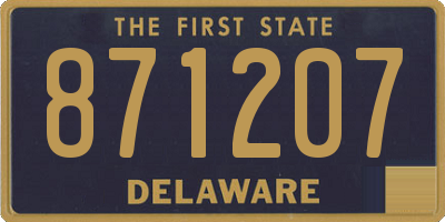 DE license plate 871207