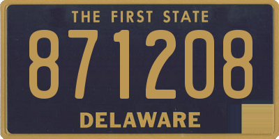 DE license plate 871208