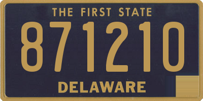 DE license plate 871210