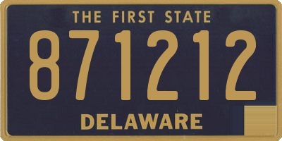 DE license plate 871212