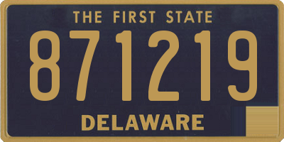 DE license plate 871219