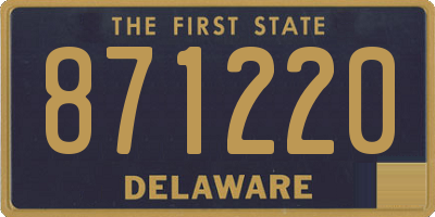 DE license plate 871220