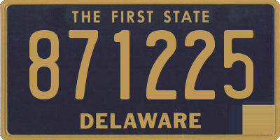 DE license plate 871225