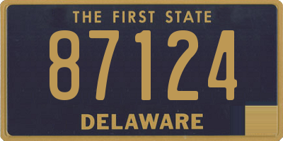 DE license plate 87124