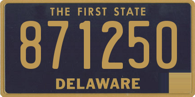 DE license plate 871250