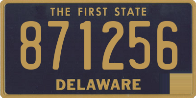DE license plate 871256