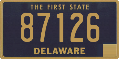 DE license plate 87126