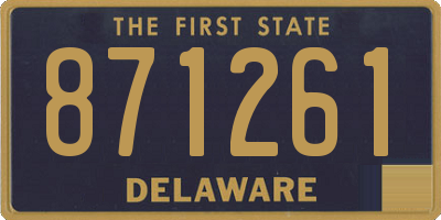 DE license plate 871261