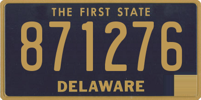 DE license plate 871276