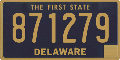 DE license plate 871279