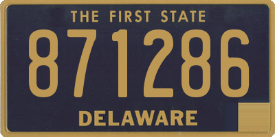 DE license plate 871286