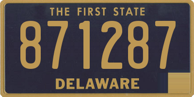 DE license plate 871287