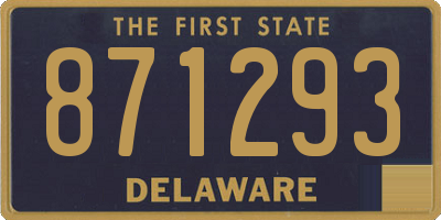 DE license plate 871293