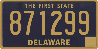 DE license plate 871299