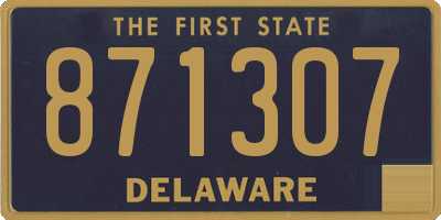 DE license plate 871307