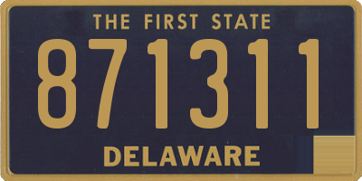 DE license plate 871311