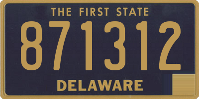 DE license plate 871312