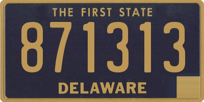 DE license plate 871313