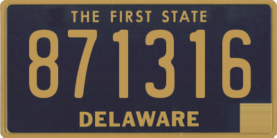 DE license plate 871316