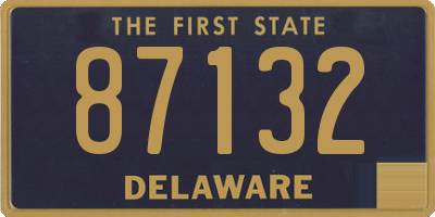 DE license plate 87132