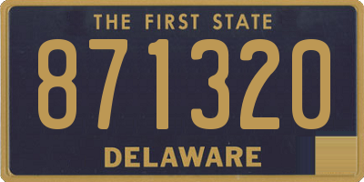 DE license plate 871320