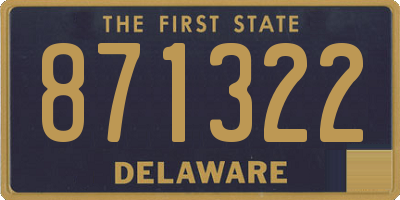 DE license plate 871322