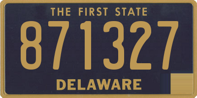 DE license plate 871327