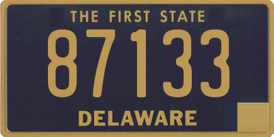 DE license plate 87133