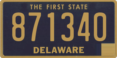DE license plate 871340