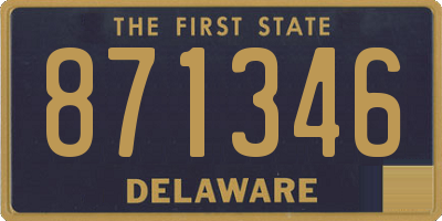 DE license plate 871346