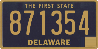 DE license plate 871354