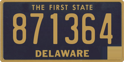 DE license plate 871364