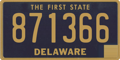 DE license plate 871366