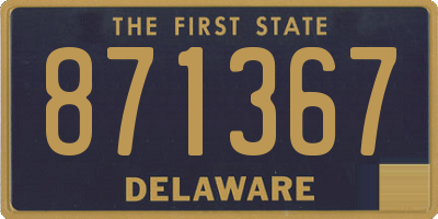 DE license plate 871367