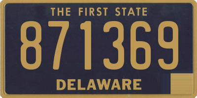 DE license plate 871369