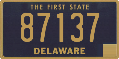 DE license plate 87137