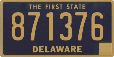DE license plate 871376