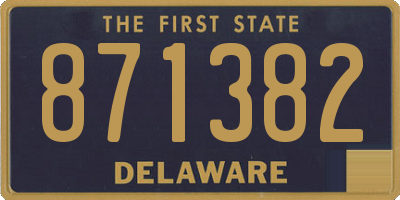 DE license plate 871382