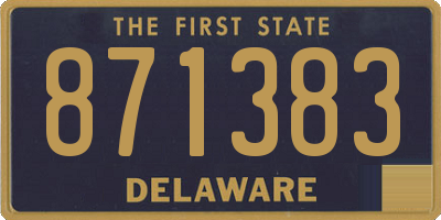 DE license plate 871383