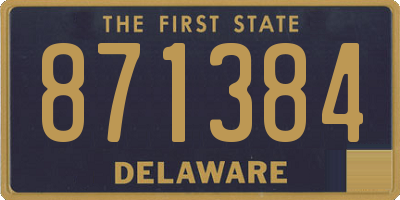DE license plate 871384