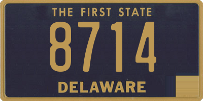 DE license plate 8714