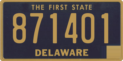DE license plate 871401