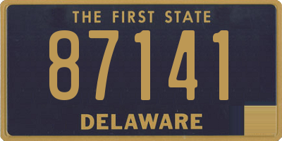 DE license plate 87141
