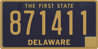 DE license plate 871411
