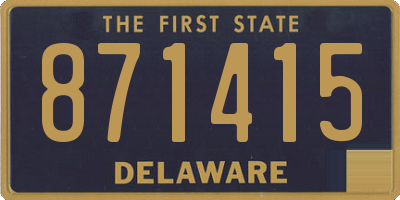 DE license plate 871415