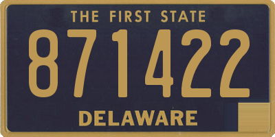 DE license plate 871422