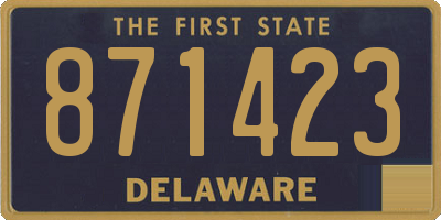 DE license plate 871423
