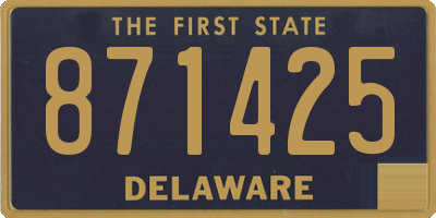 DE license plate 871425