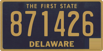 DE license plate 871426