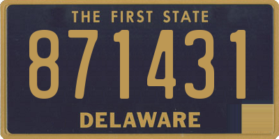 DE license plate 871431